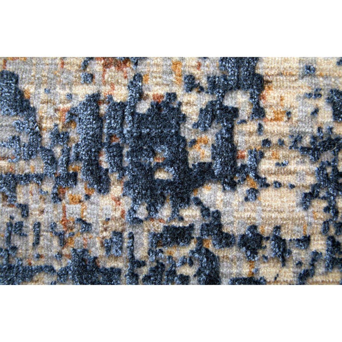 Feizy Pryor 39NGF Modern Watercolor in Blue/Tan/Brown