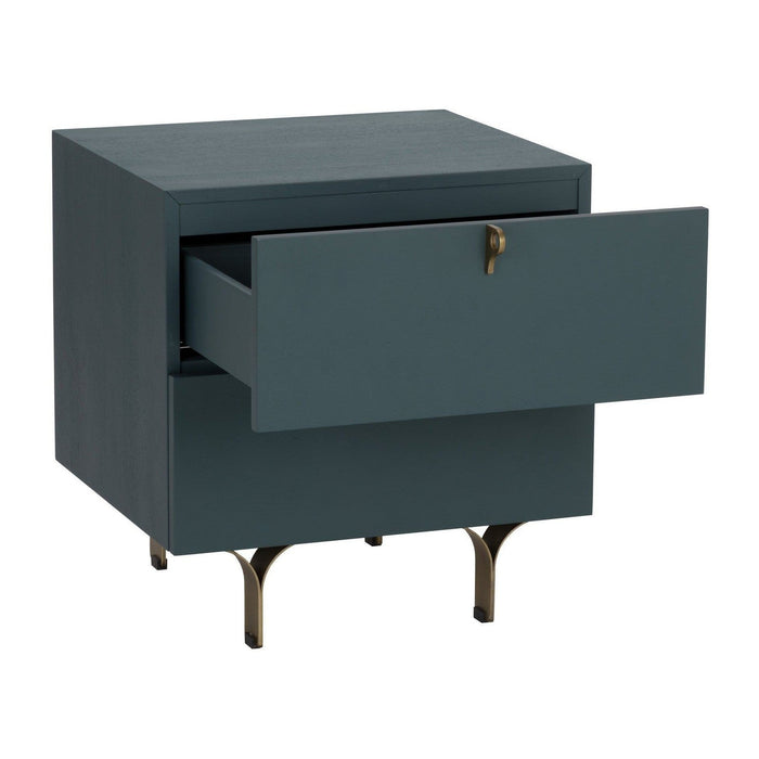 Sunpan Celine Nightstand - Small - Teal