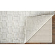 Feizy Redford 8669F Transitional Solid in White/Silver