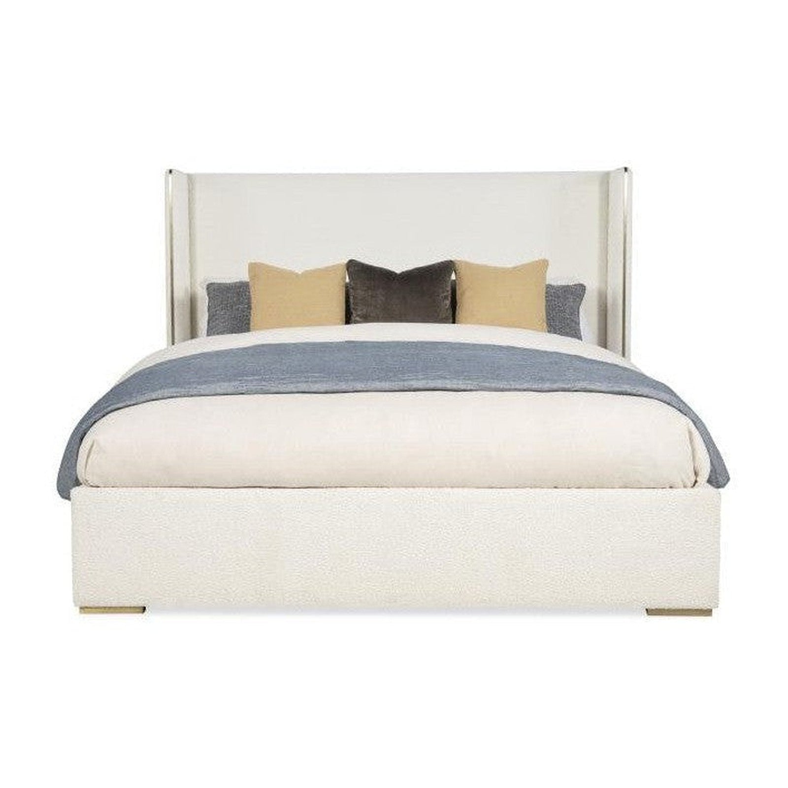 Century Furniture Upholstered Wing Bed