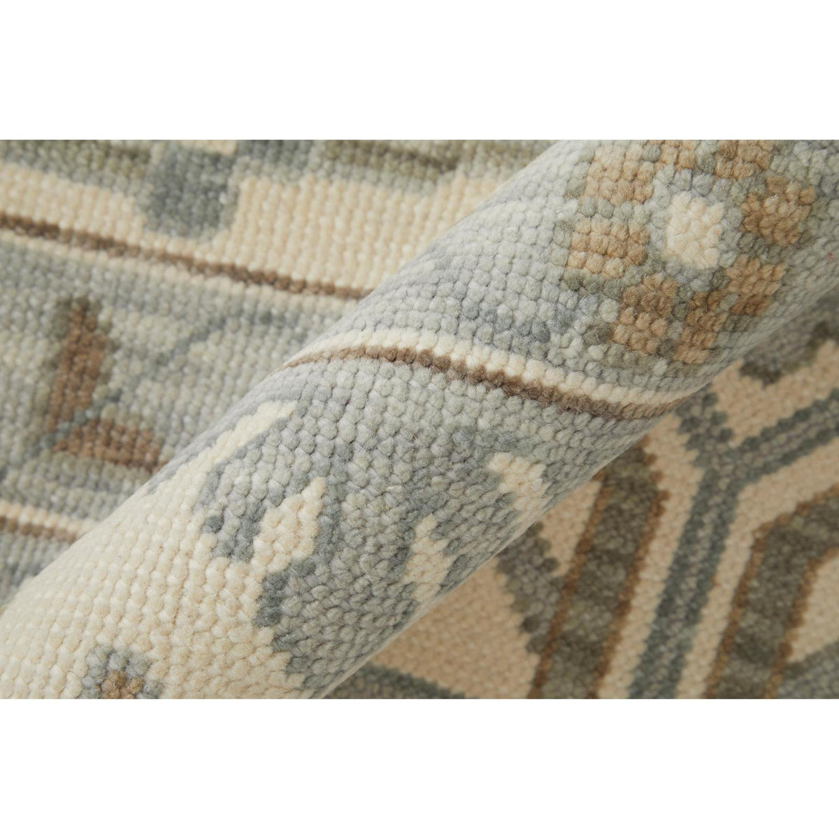 Feizy Karina 69G5F Transitional Floral & Botanical Rug in Ivory/Gray/Brown