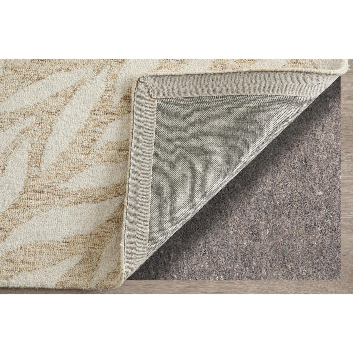Feizy Wallace 8A37F Modern Floral & Botanical Rug in Tan/Ivory