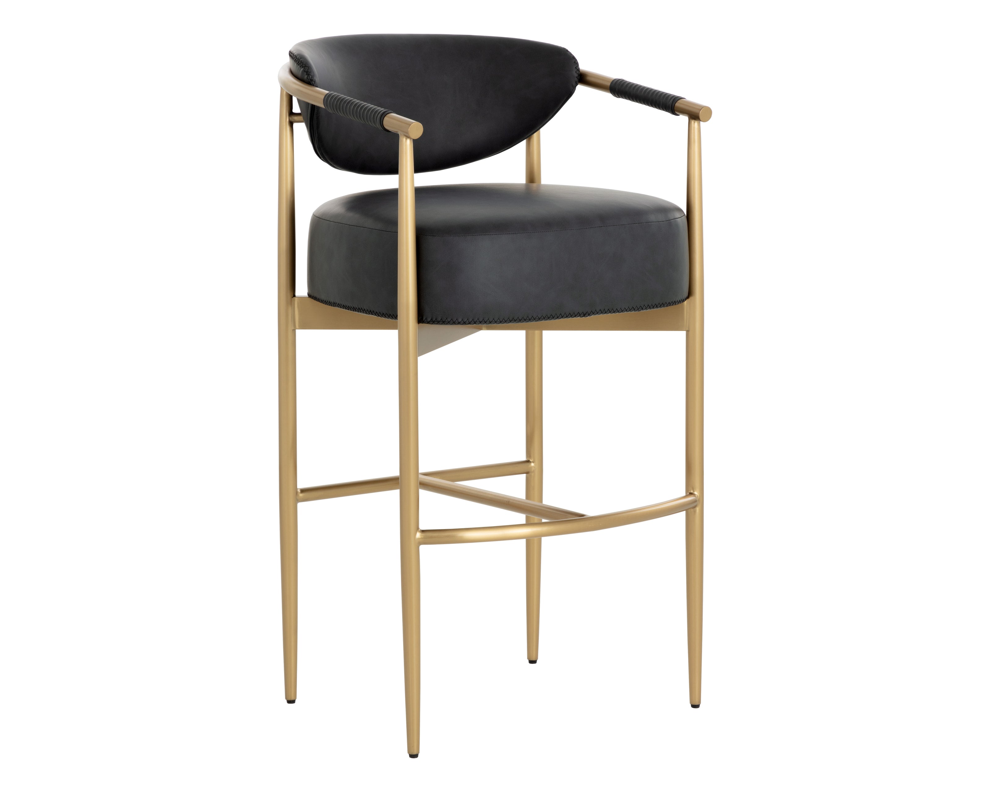 Sunpan Heloise Barstool - Bravo Black