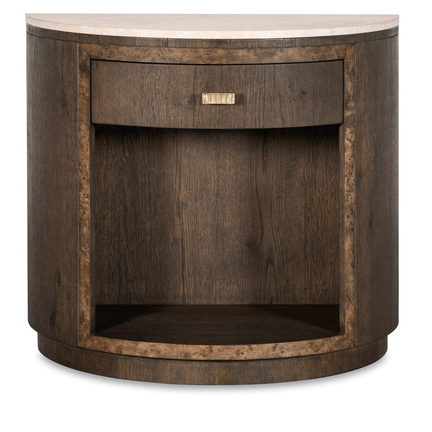 Century Furniture Monterey Demilune Nightstand & Stone