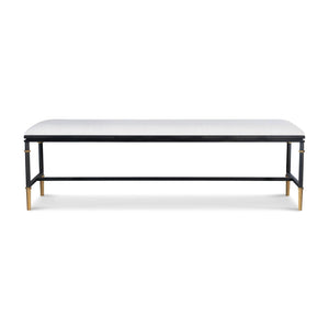 Century Furniture Monterey Upholstered/Metal Bench