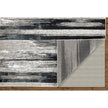 Feizy Micah 3338F Modern Abstract Rug in Black/Silver/Gray