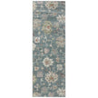 Feizy Dartmouth 39QMF Transitional Abstract Rug in Blue/Ivory/Pink