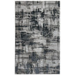 Feizy Micah 3339F Modern Abstract Rug in Black/White/Gray