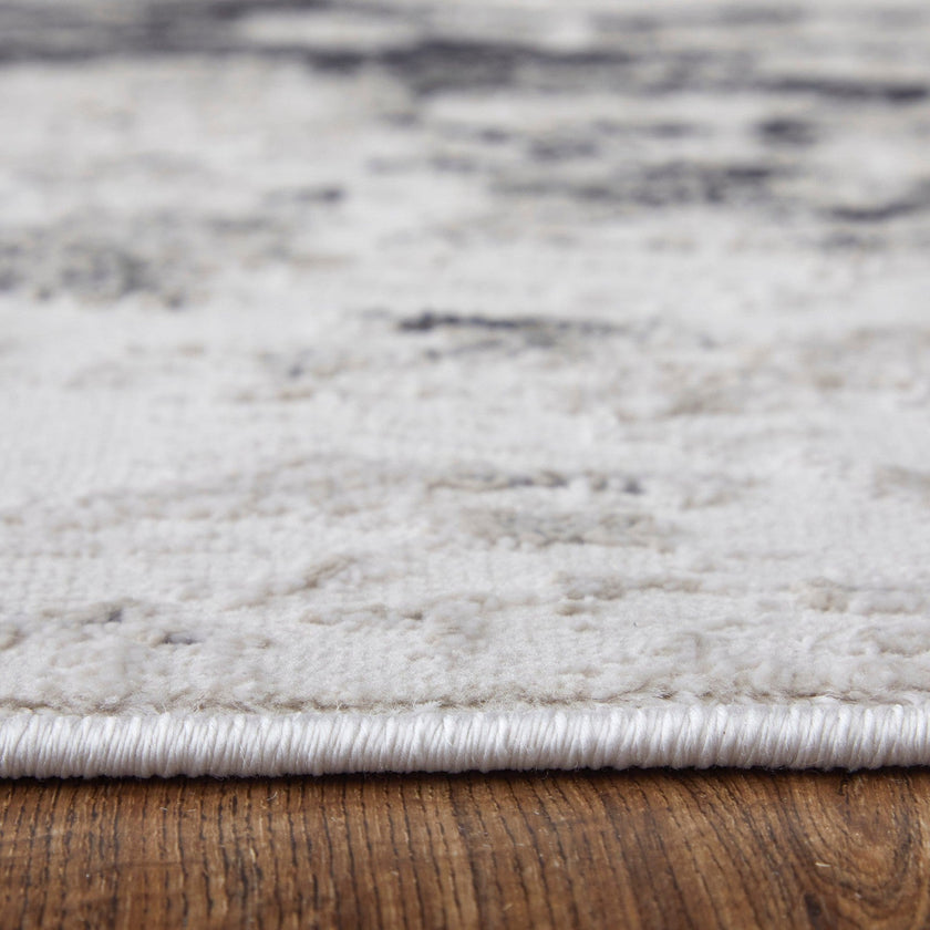 Feizy Prasad 39N9F Modern Abstract in Ivory/Gray/Taupe