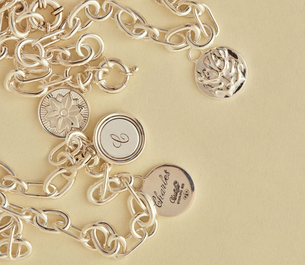 Christofle Chri-Chri Sterling Silver Medal With Snape Hook