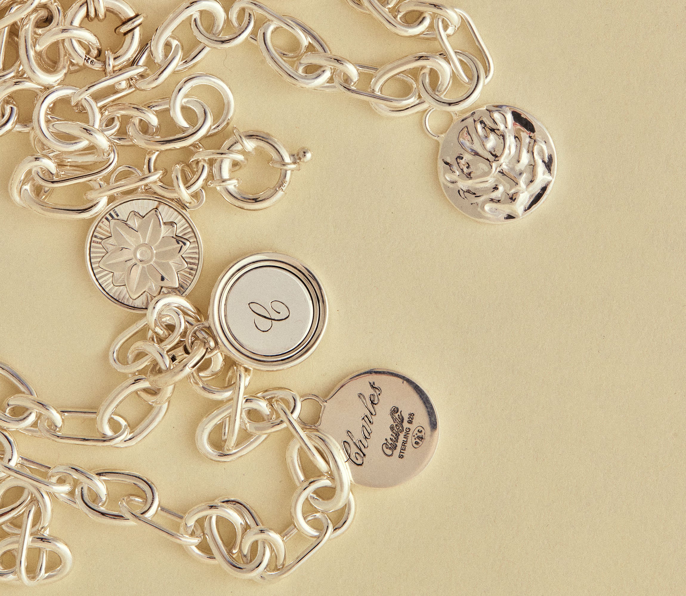 Christofle Chri-Chri Sterling Silver Medal With Snape Hook