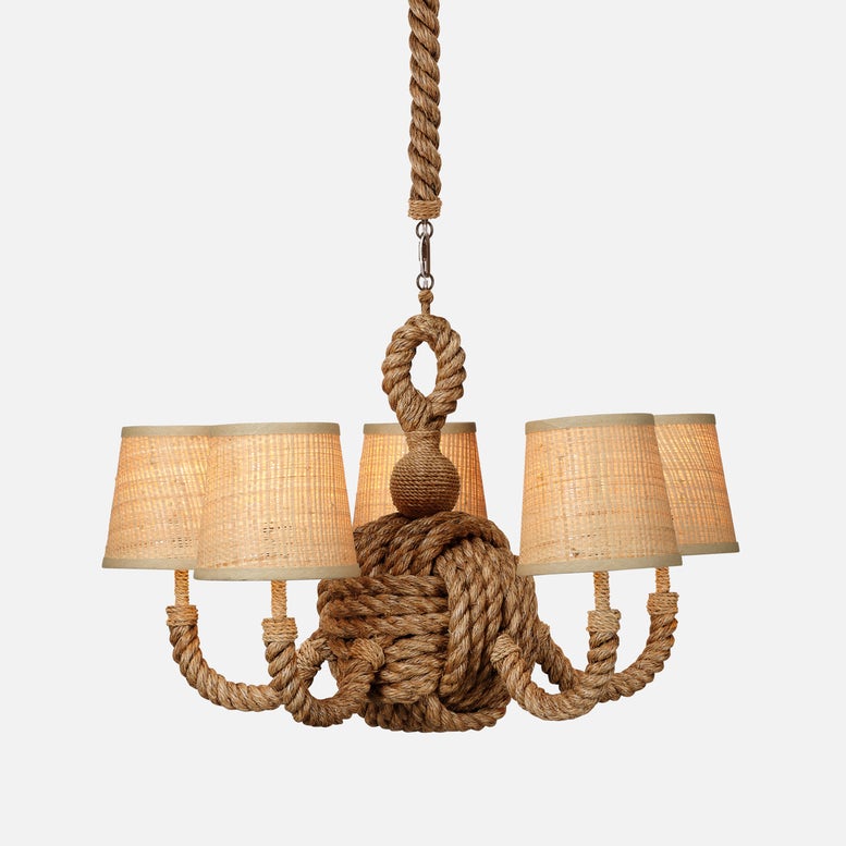 Rachel Handwoven Rope Chandelier