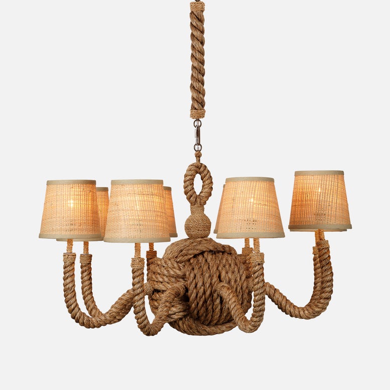 Rachel Handwoven Rope Chandelier