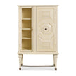 Maitland Smith Art Bar Cabinet White