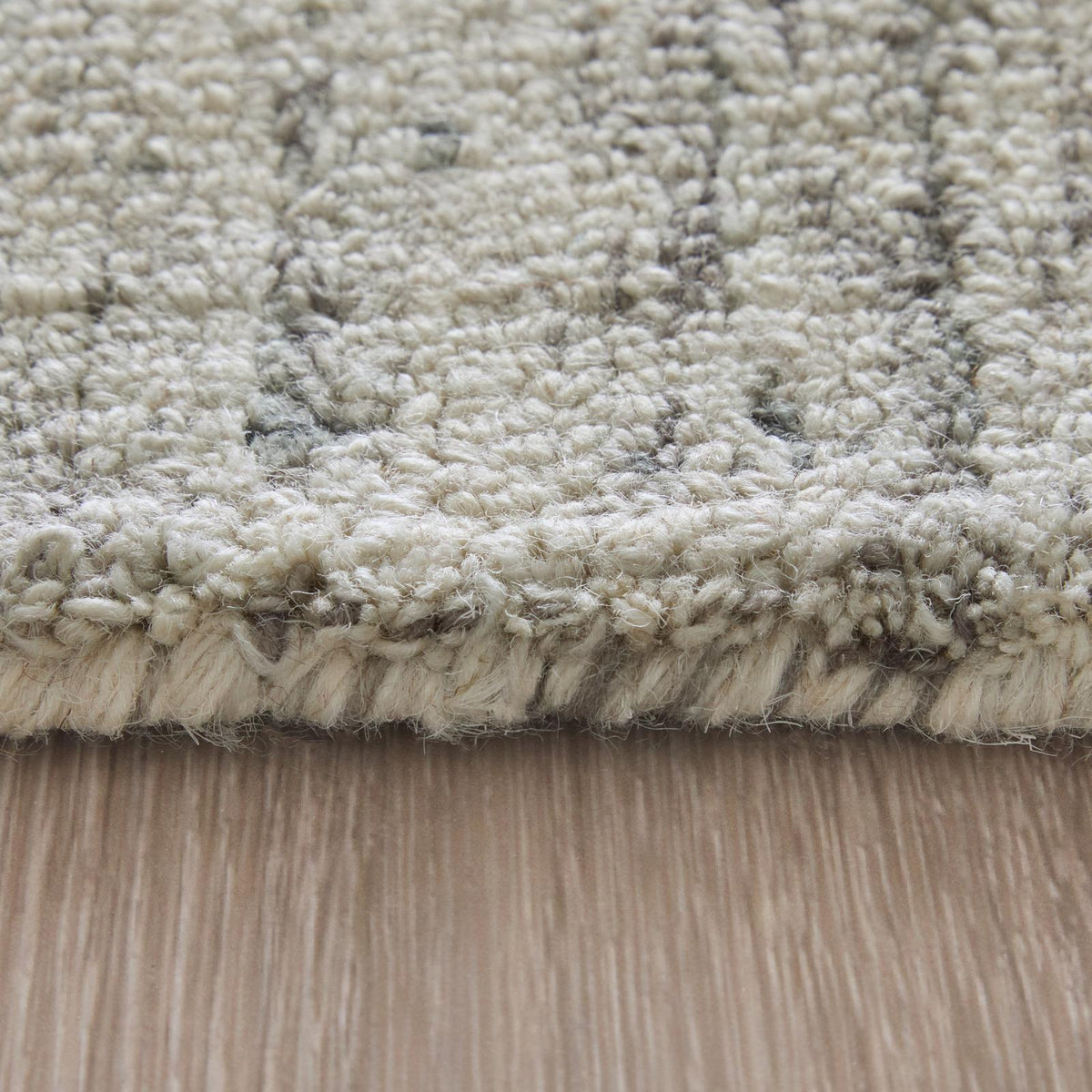 Feizy Belfort 8667F Transitional Solid Rug in Ivory/Gray/Taupe