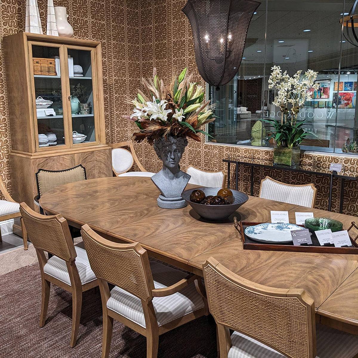 Woodbridge Furniture Blaire Double Pedestal Dining Table