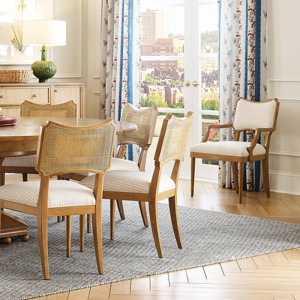 Woodbridge Furniture Powers Cane Side Chair