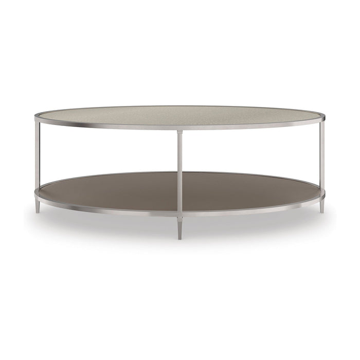 Caracole Classic Shimmer Oval Cocktail Table