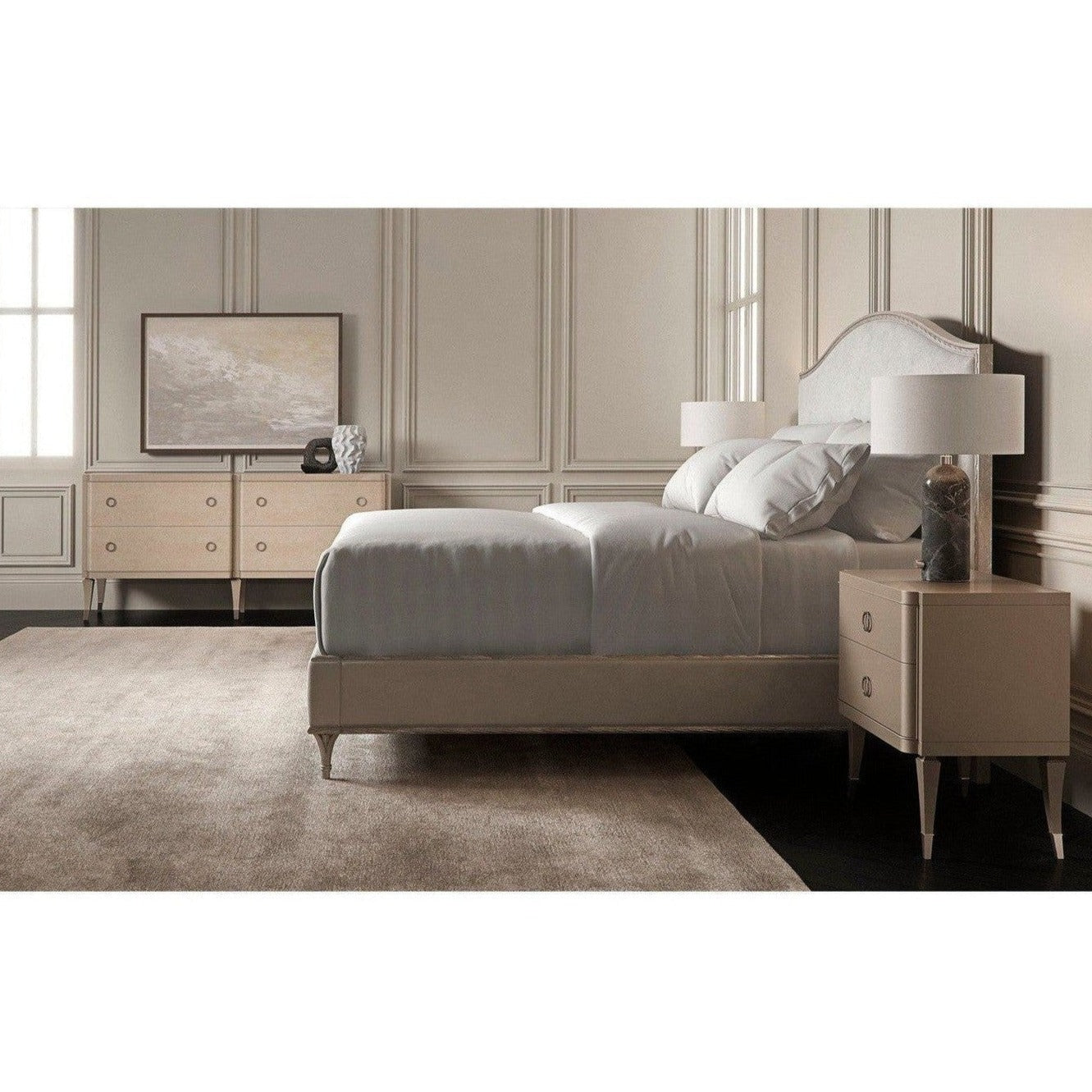 Caracole Compositions Fontainebleau Platform Bed - Stocking