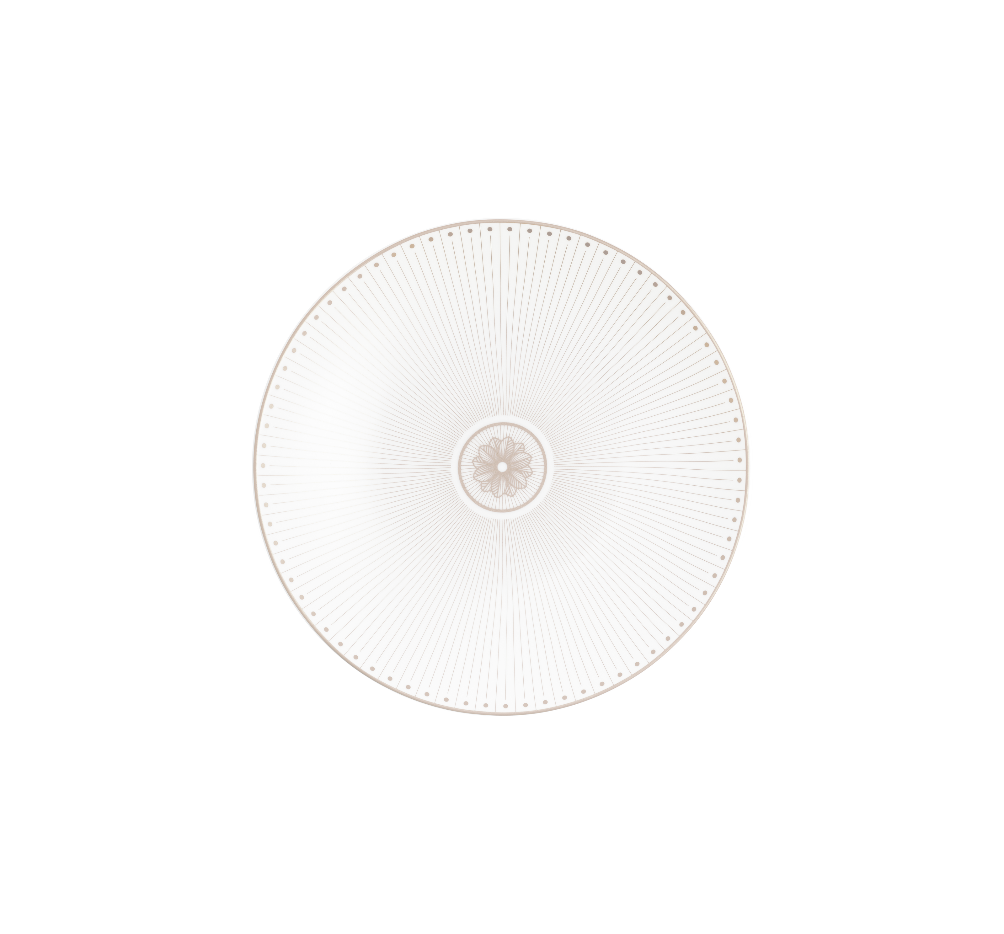 Christofle Malmaison Impériale Porcelain Dessert/Luncheon/Salad Plate Platinium Finish