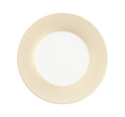 Christofle Malmaison Impériale Porcelain Underplate Gold Finish