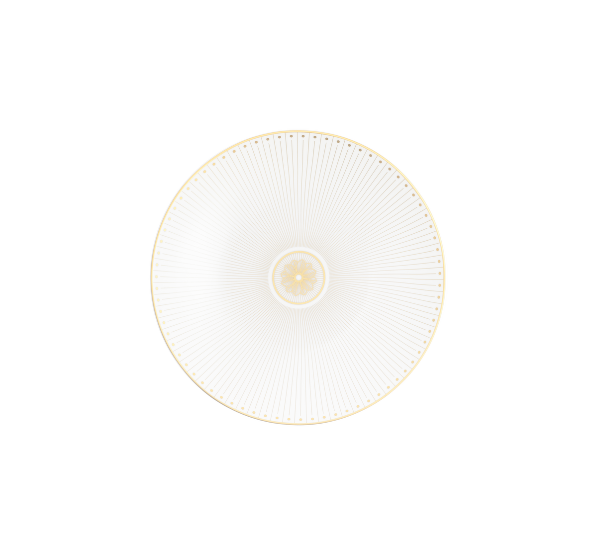 Christofle Malmaison Impériale Dessert Plate Porcelain Gold