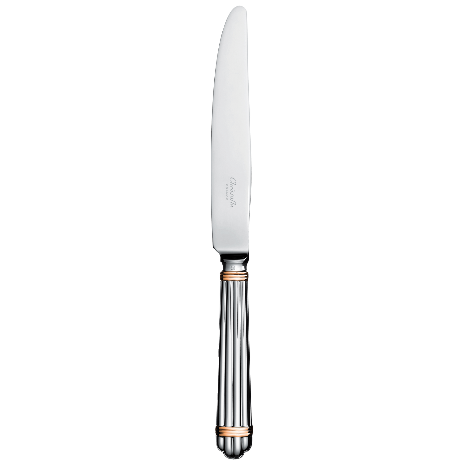 Christofle Aria Silver Plated Gold Accents Dinner Knife