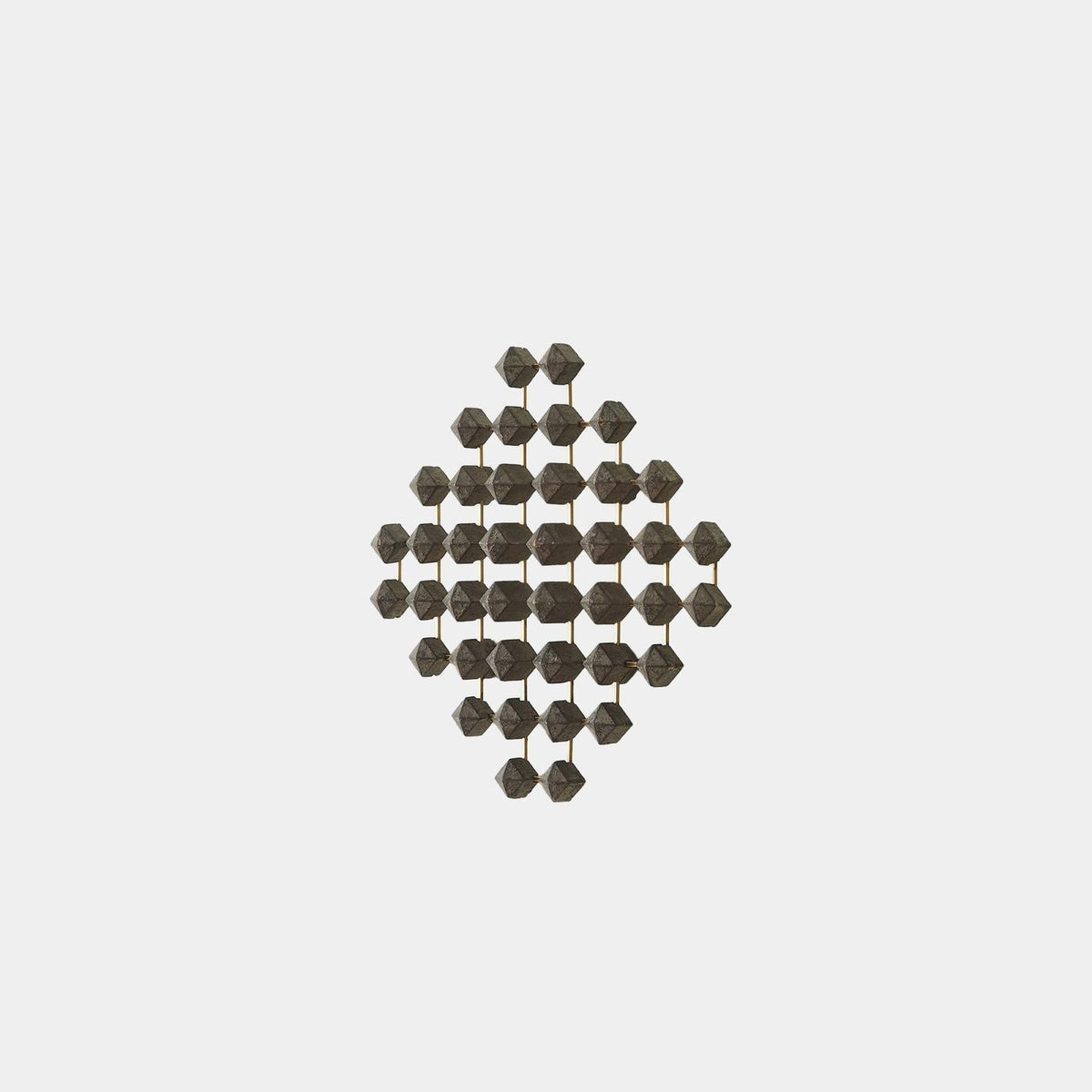 Global Views Wood Brass Ramus Wall Art