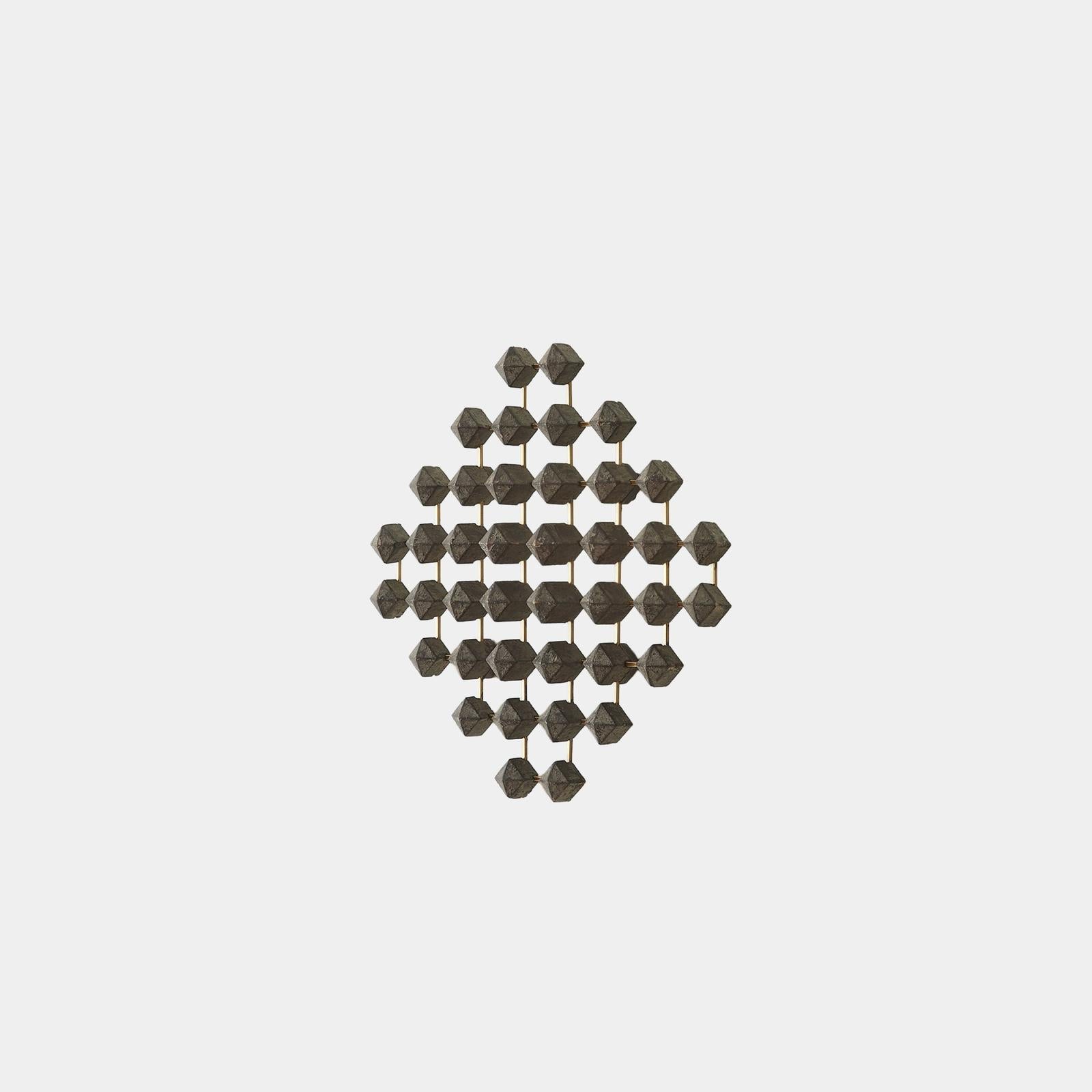 Global Views Wood Brass Ramus Wall Art