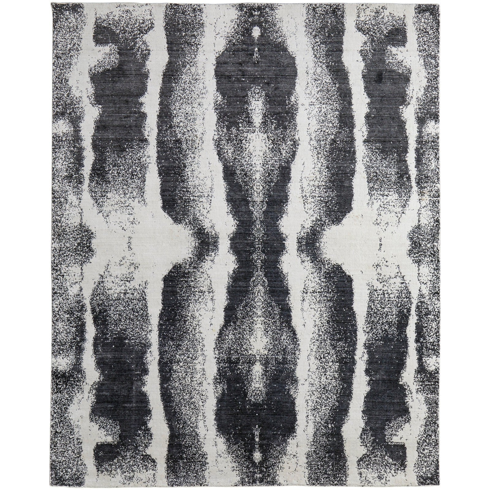 Feizy Coda 8930F Modern Abstract Rug in Black/White