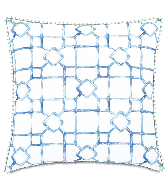 Eastern Accents Castaway Loop Trim Decorative Pillow