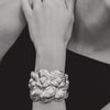 Christofle Babylone Sterling Silver Cuff Bracelet