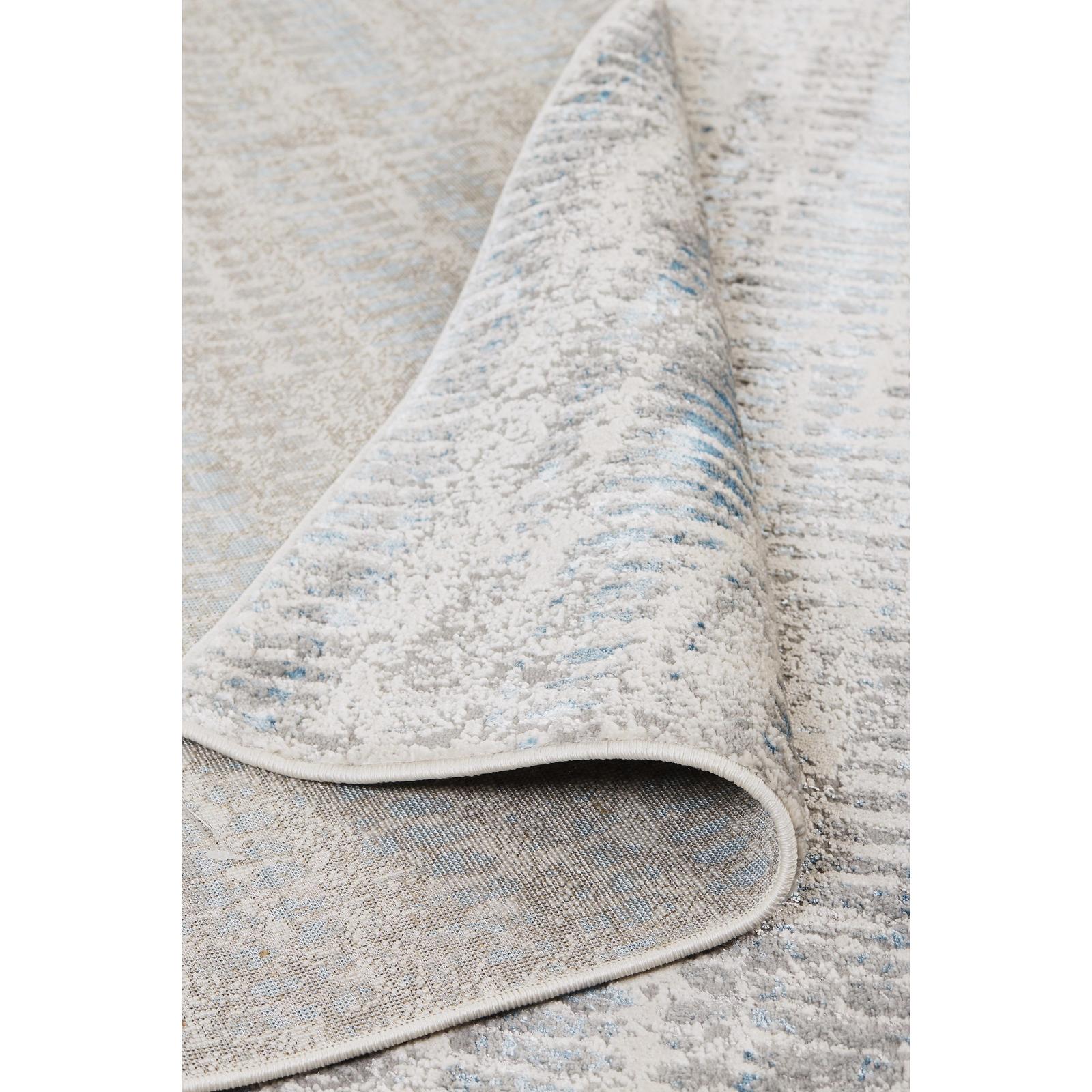 Feizy Azure 3402F Modern Abstract Rug in Blue/Gray/Ivory