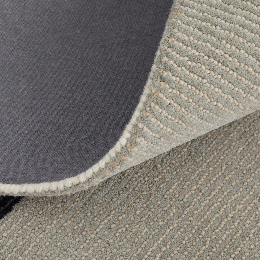 Feizy Maguire 8904F Transitional Abstract Rug in Taupe/Black