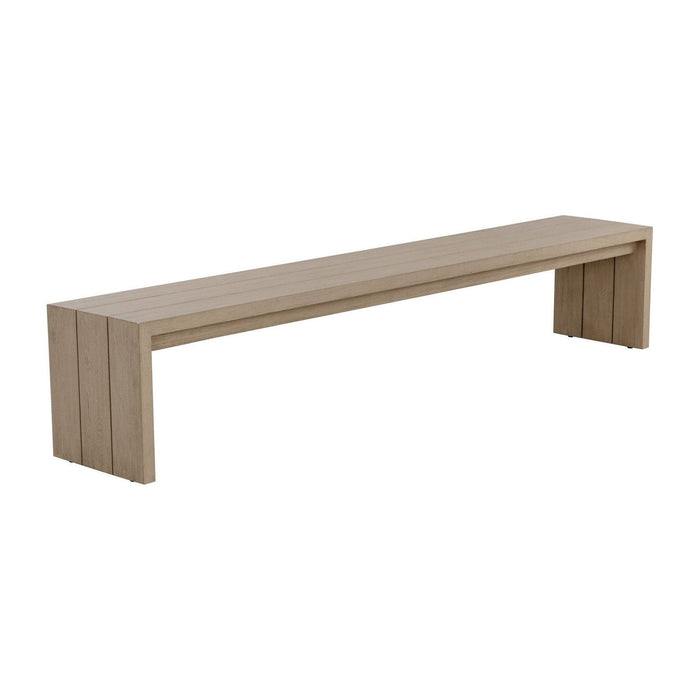 Sunpan Viga Bench - Drift Brown