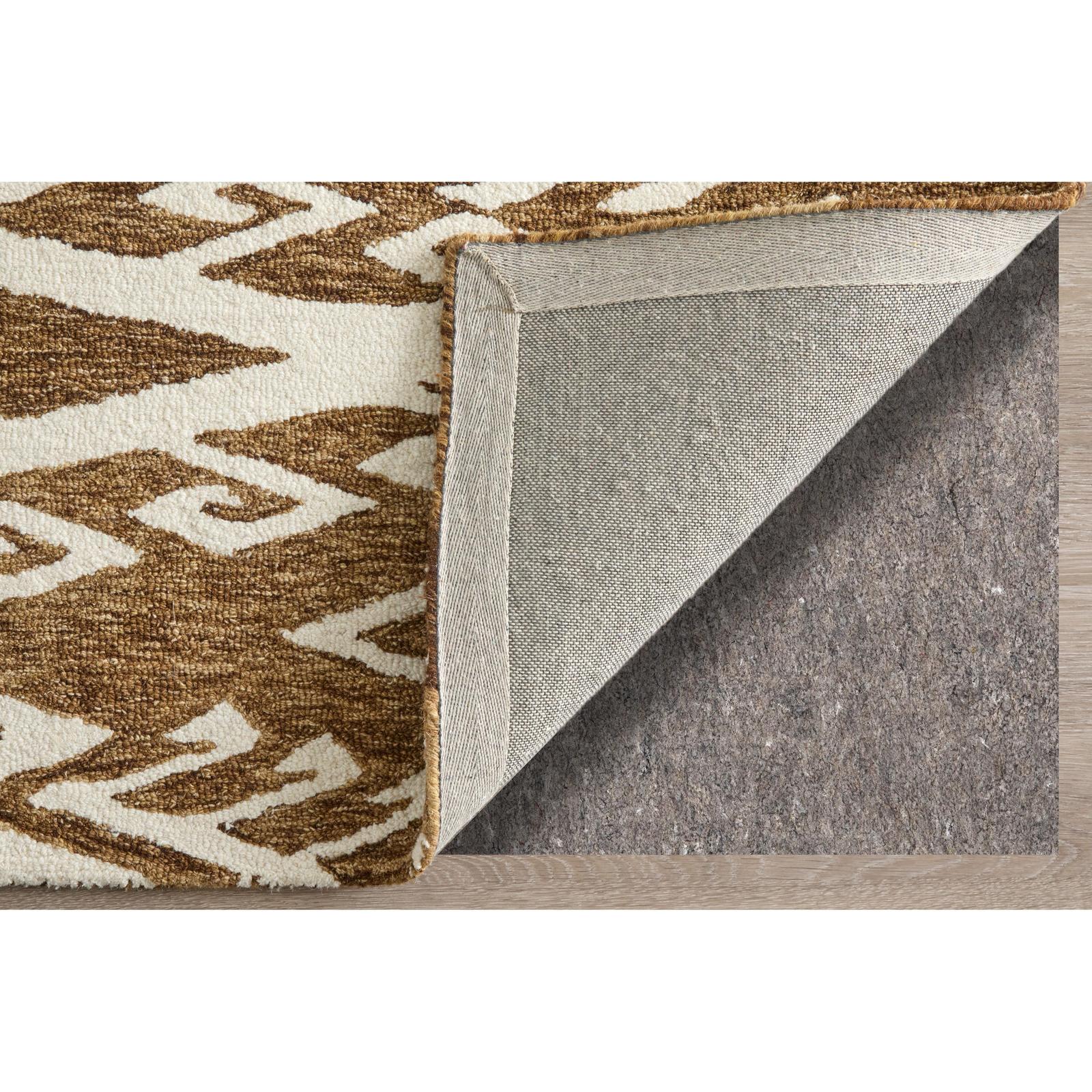 Feizy Wallace 8A43F Transitional Medallion Rug in Brown/White