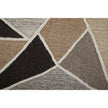Feizy Kimball 8A33F Transitional Abstract Rug in Gray/Black/Brown