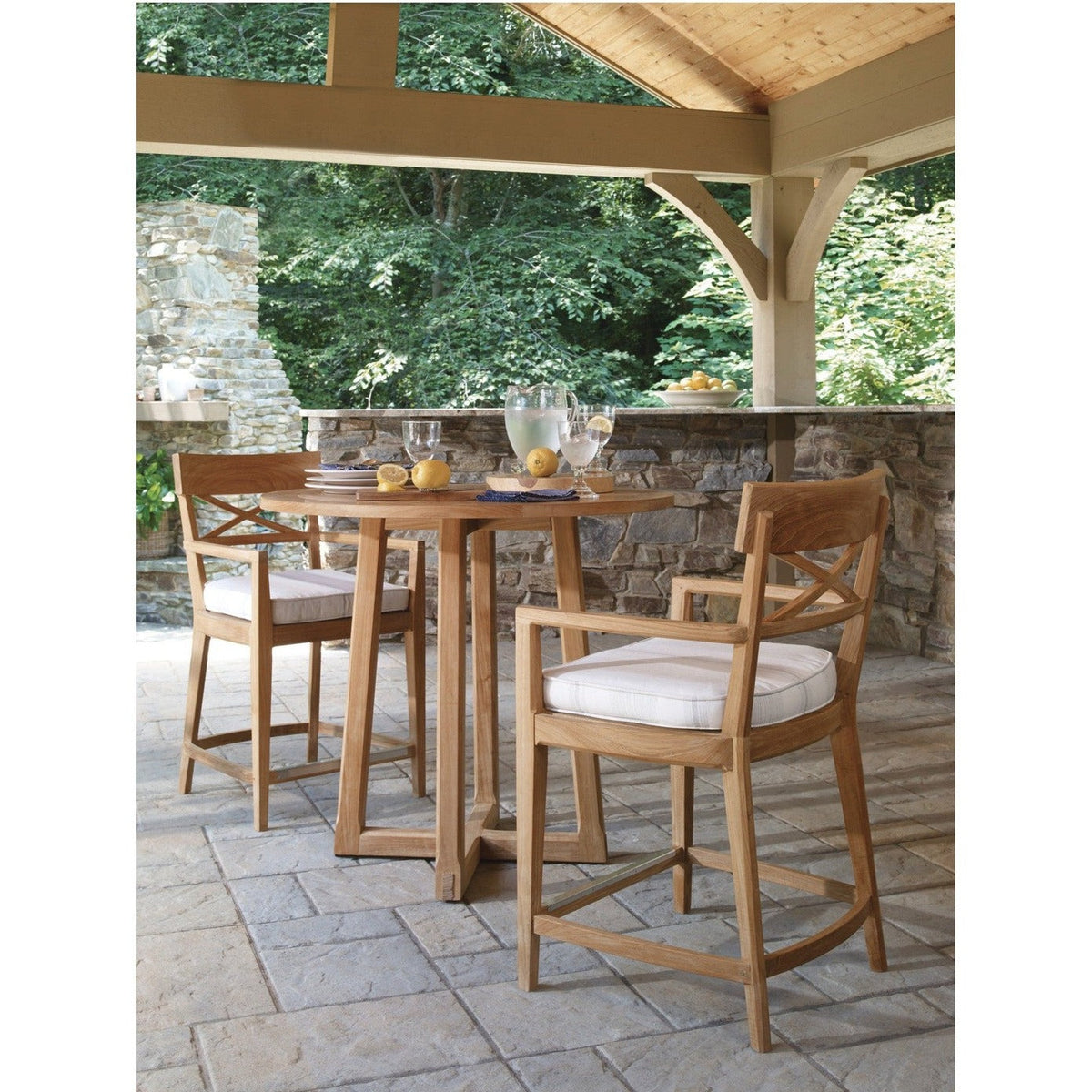 Century Furniture Teak Bar Stool