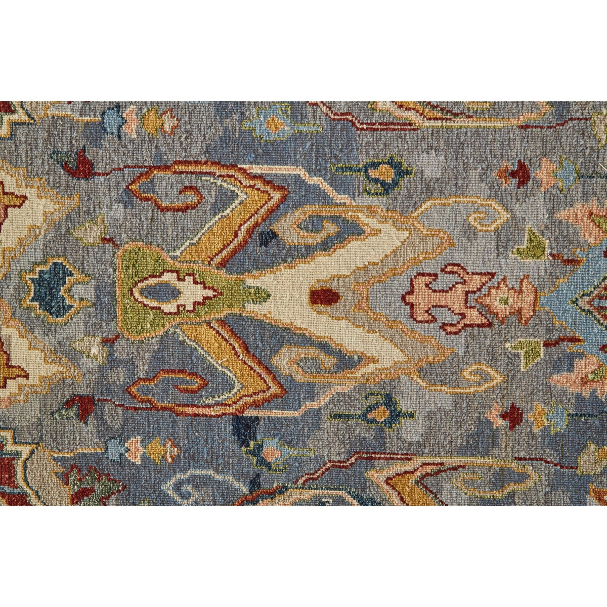 Feizy Leylan 0563F Transitional Ikat in Blue/Gray/Tan