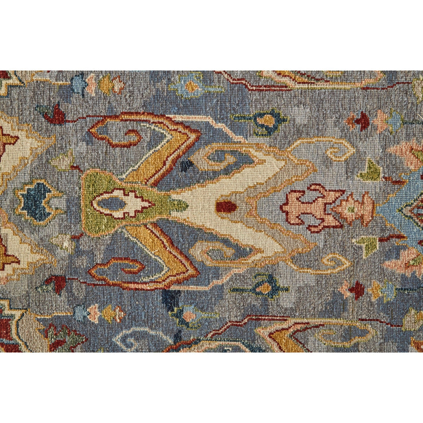 Feizy Leylan 0563F Transitional Ikat in Blue/Gray/Tan