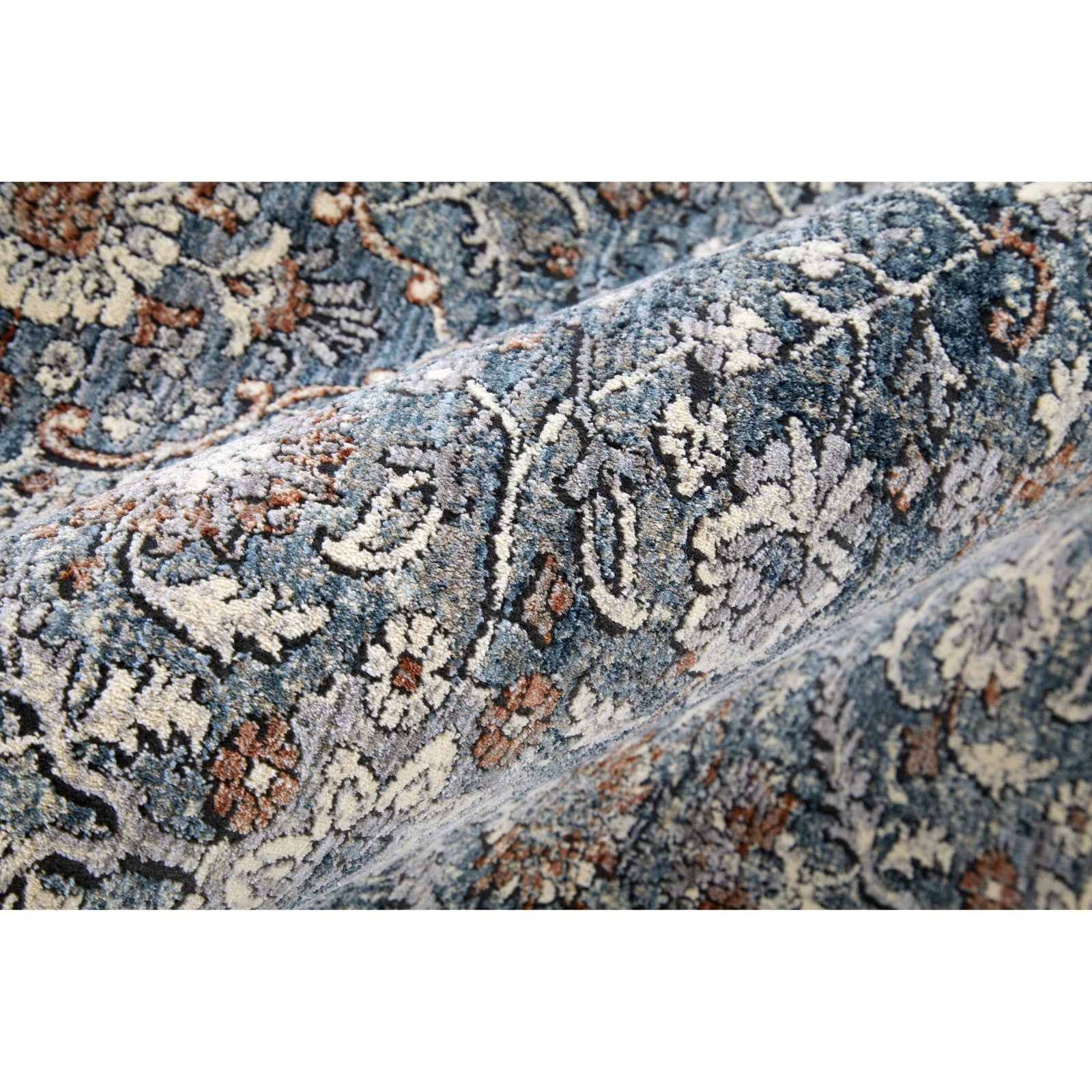 Feizy Marquette 39GTF Transitional Oriental in Blue/Red