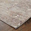 Feizy Pryor 39NHF Modern Abstract in Taupe/Brown/White
