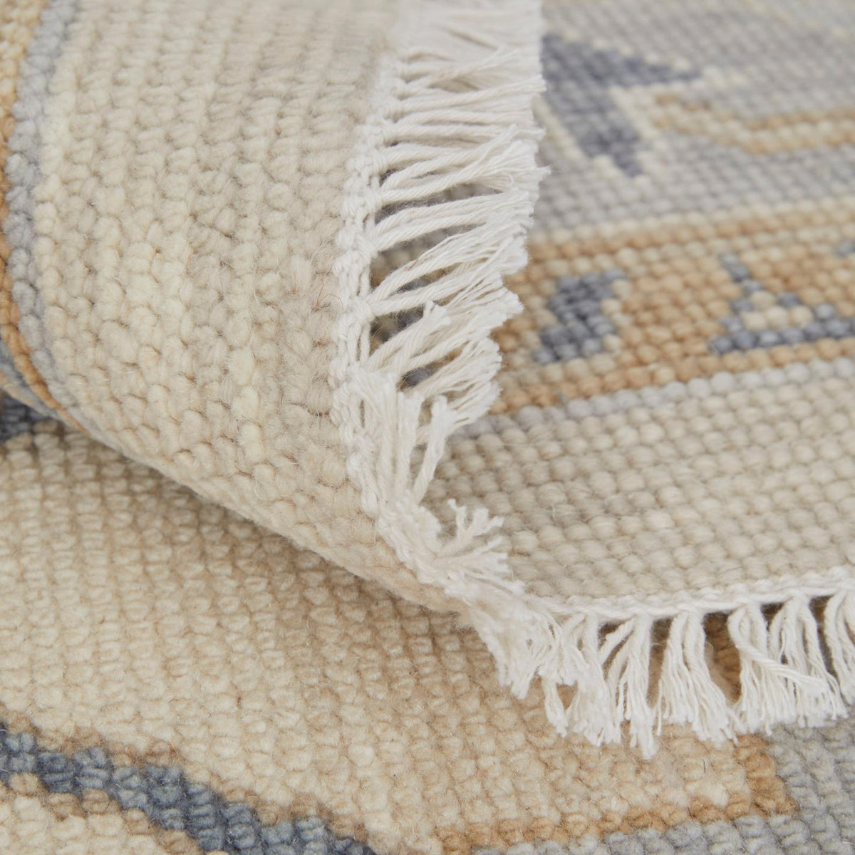 Feizy Karina 69G6F Transitional Floral & Botanical Rug in Ivory/Blue/Tan