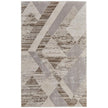 Feizy Vancouver 39NRF Modern Geometric Rug in Tan/Brown/Ivory