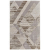 Feizy Vancouver 39NRF Modern Geometric Rug in Tan/Brown/Ivory