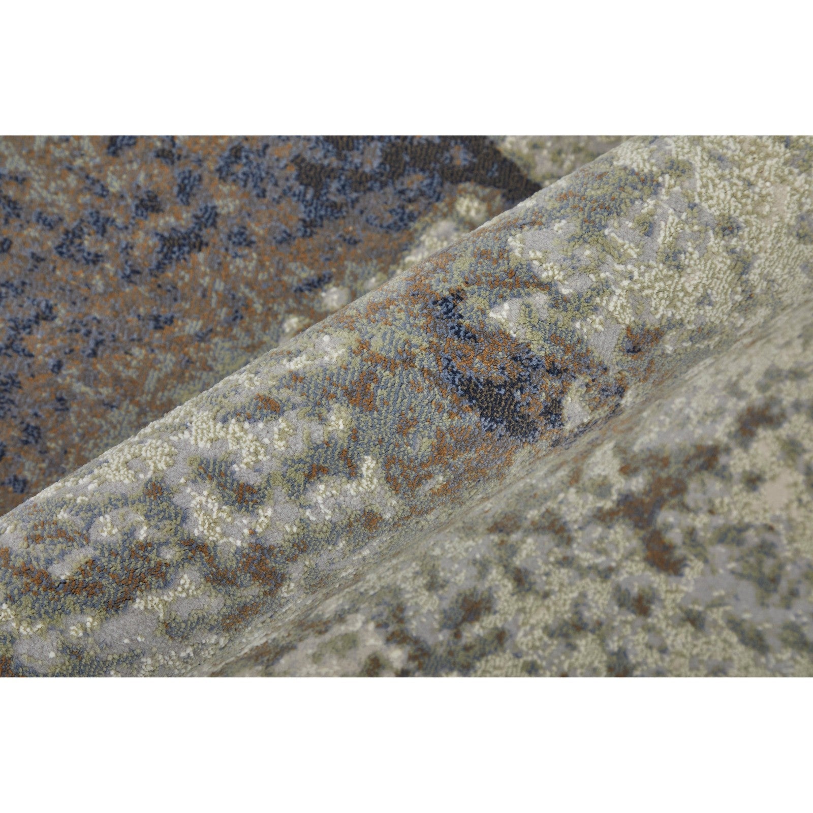 Feizy Clio 39LVF Modern Abstract in Taupe/Brown/Black