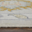Feizy Karina 69GBF Transitional Floral & Botanical Rug in Ivory/Gold/Green