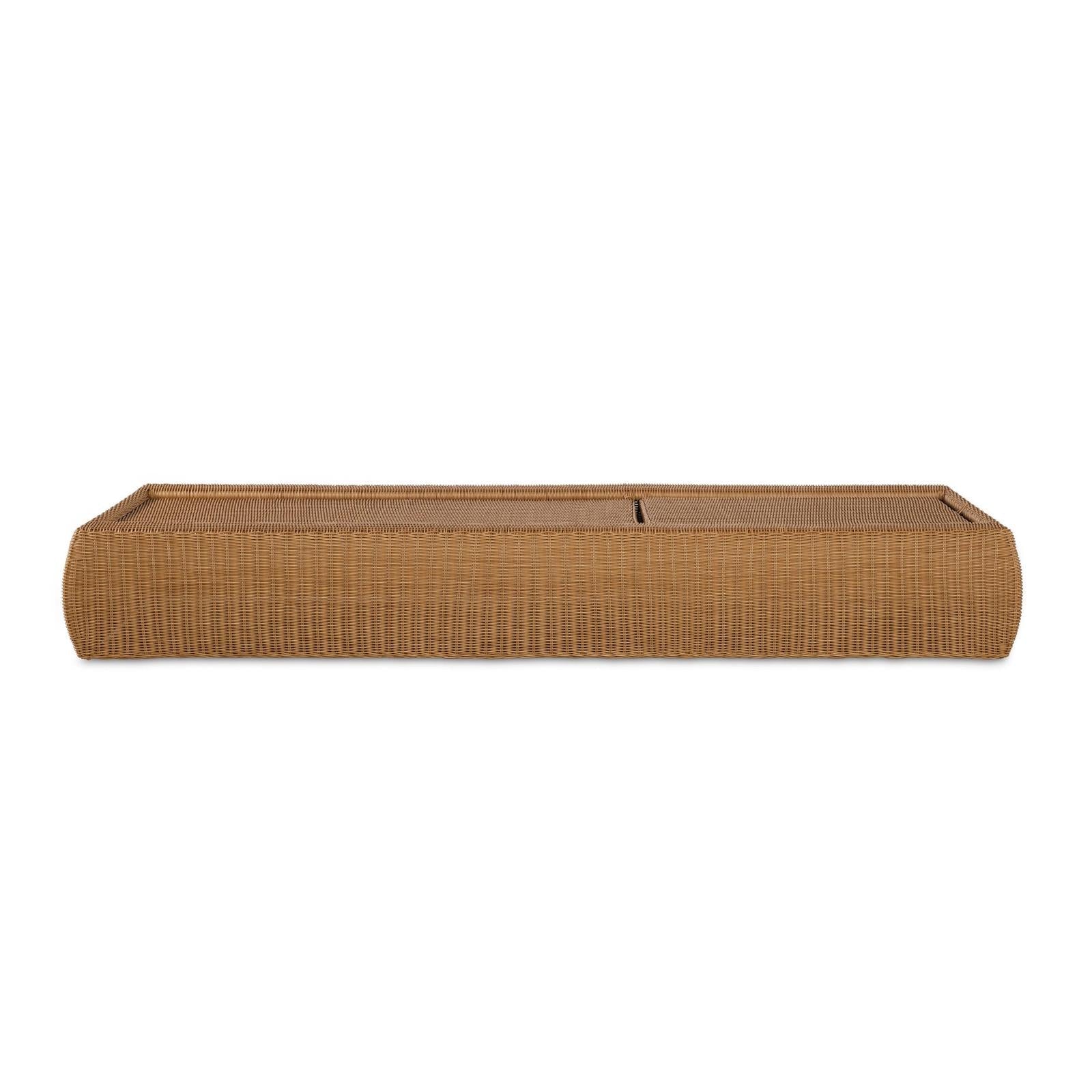 Century Furniture Outdoor Complements Poolside Wicker Reclining Chaise Lounge