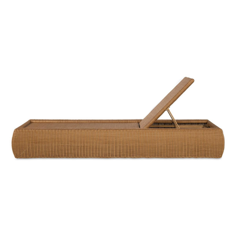 Century Furniture Outdoor Complements Poolside Wicker Reclining Chaise Lounge