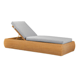 Century Furniture Outdoor Complements Poolside Wicker Reclining Chaise Lounge